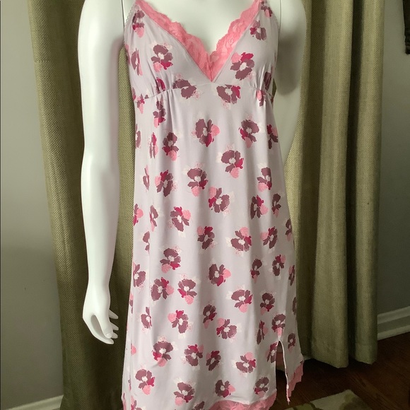 Calvin Klein Sleepwear Lace Trimmed Chemise NWOT - Picture 3 of 10